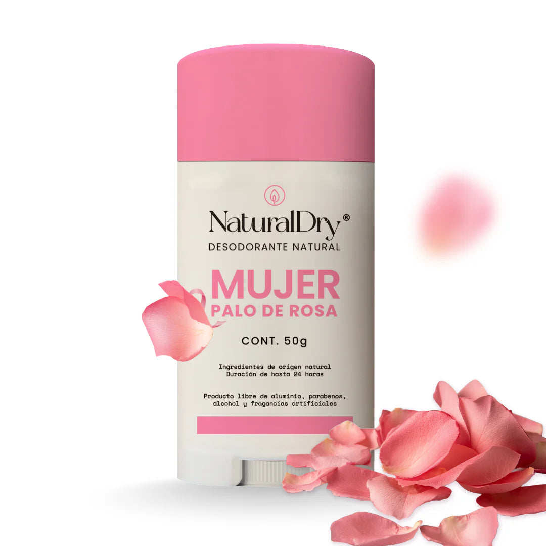 Desodorante natural en barra para MUJER (Palo de Rosa) NaturalDry