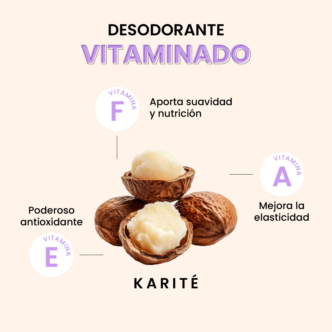 Desodorante natural en barra para MUJER (Palo de Rosa) NaturalDry
