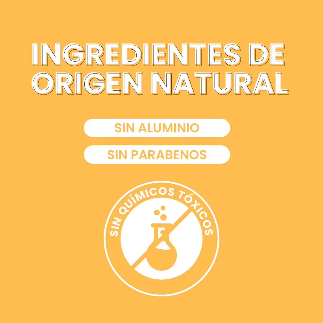 Desodorante natural en barra para ADOLESCENTES (Aroma geranio menta) NaturalDry