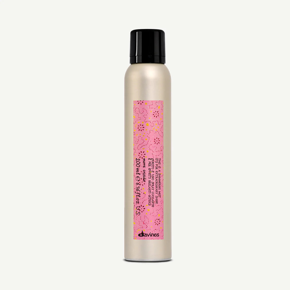 Este es un Spray de Brillo (Shimmering) Davines