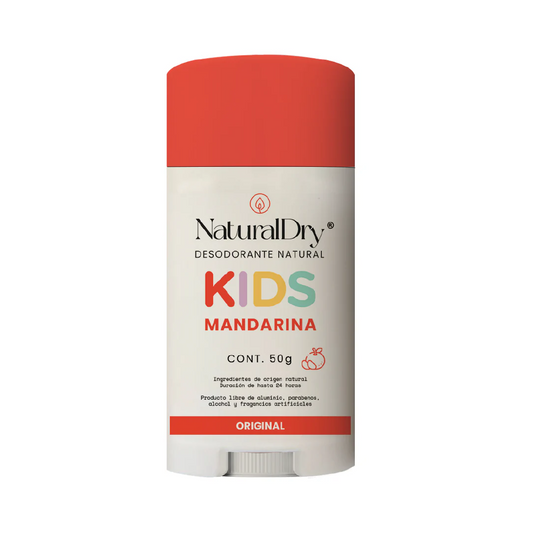 Desodorante natural en barra para NIÑOS (Mandarina) NaturalDry