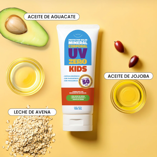 UV Zero kids en crema Protector solar mineral corporal 50 FPS