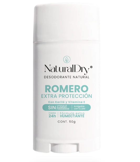 Desodorante natural en barra (Aroma Romero con alumbre) NaturalDry