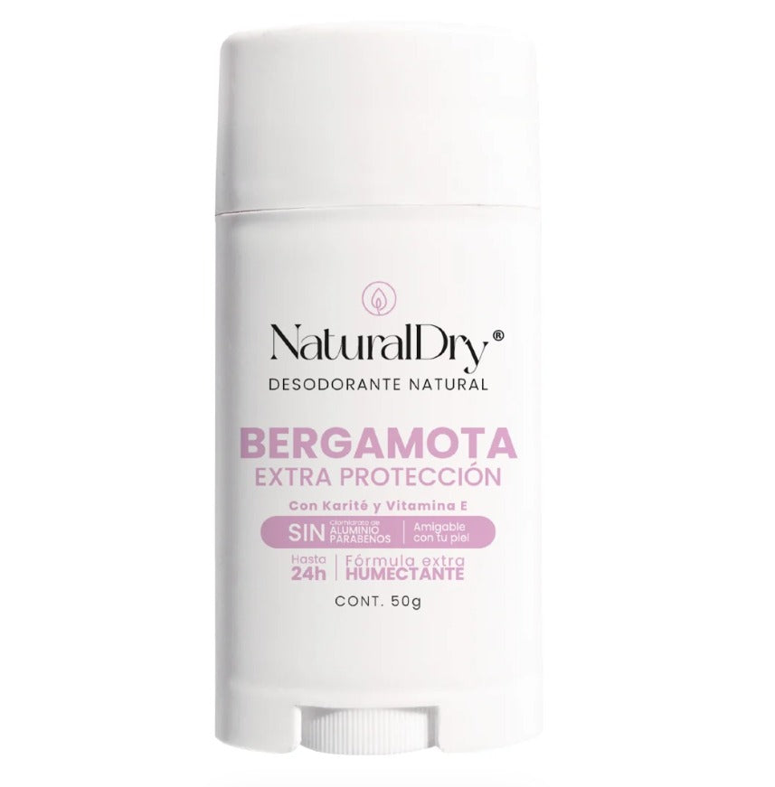 Desodorante natural Natural Dry MUJER INTENSE en barra - Aroma Bergamota con ALUMBRE