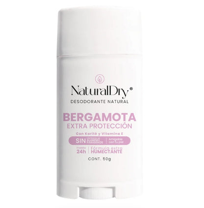 Desodorante natural Natural Dry MUJER INTENSE en barra - Aroma Bergamota con ALUMBRE