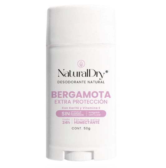 Desodorante natural Natural Dry MUJER INTENSE en barra - Aroma Bergamota con ALUMBRE