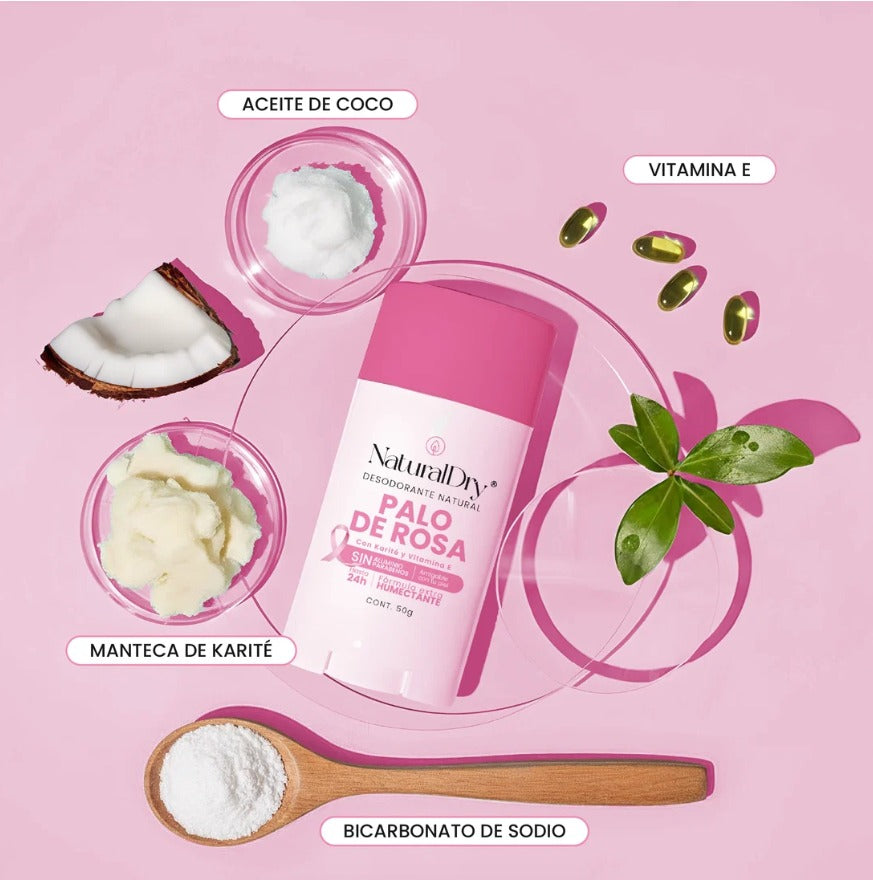 Desodorante natural Palo de Rosa Original NaturalDry