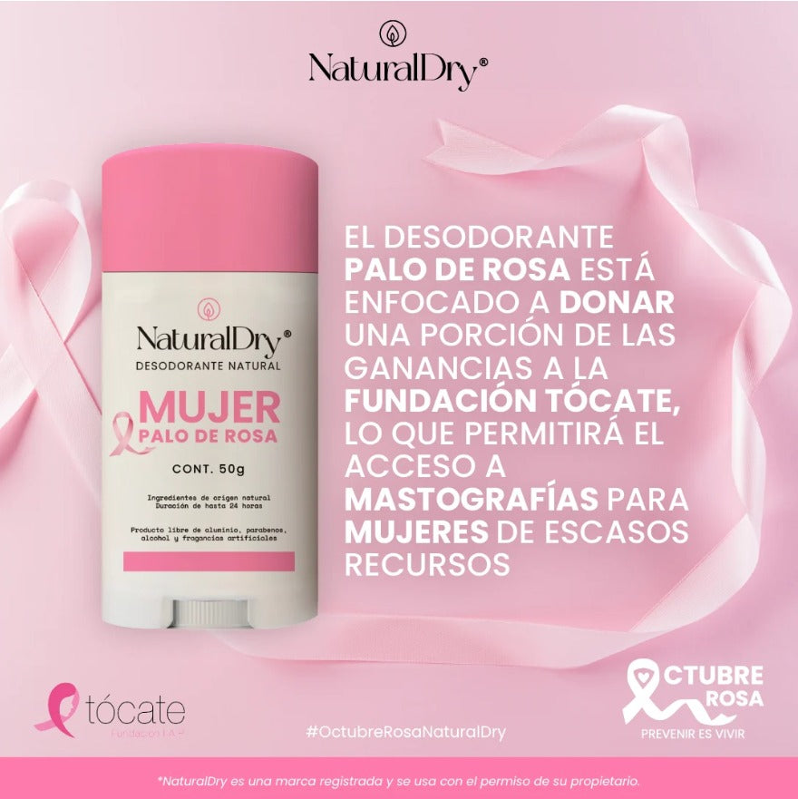 Desodorante natural Palo de Rosa Original NaturalDry