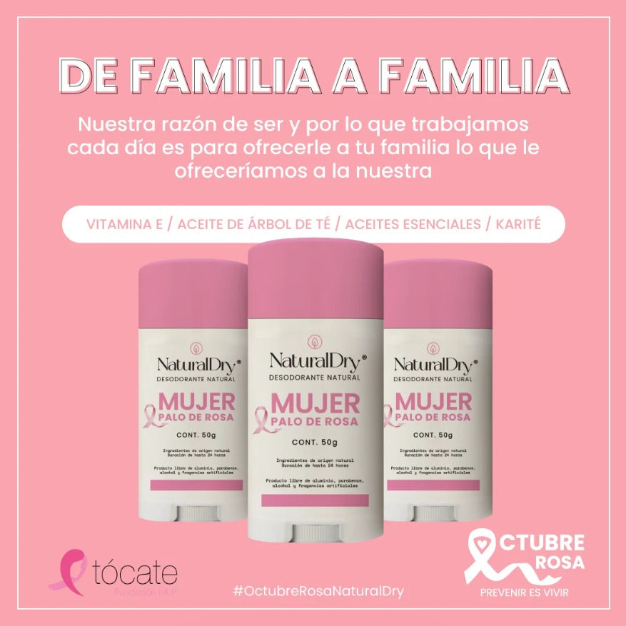 Desodorante natural Palo de Rosa Original NaturalDry