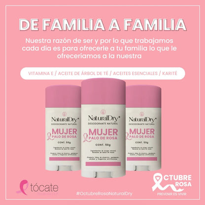 Desodorante natural Palo de Rosa Original NaturalDry