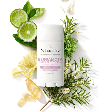 Desodorante natural Natural Dry MUJER INTENSE en barra - Aroma Bergamota con ALUMBRE